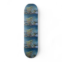 Winning artwork by Y. Pozynich, Grade 12 Skate Board Deck