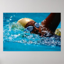 Winning at swimming print