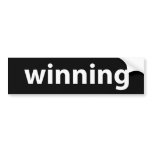 Winning! Bumper Stickers