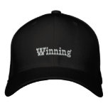 Winning embroidered hats