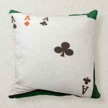 Winning Hand Four Aces Pillows