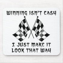 Winning Isn't Easy - Dirt Bike Motocross Mousepad