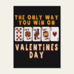 Winning On Valentine's Day Post Cards