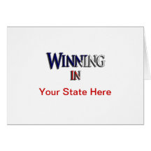 "WINNING" State by State Support Greeting Card