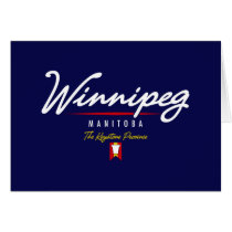 Winnipeg Script Greeting Cards
