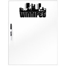 Winnipeg Skyline Dry Erase Board