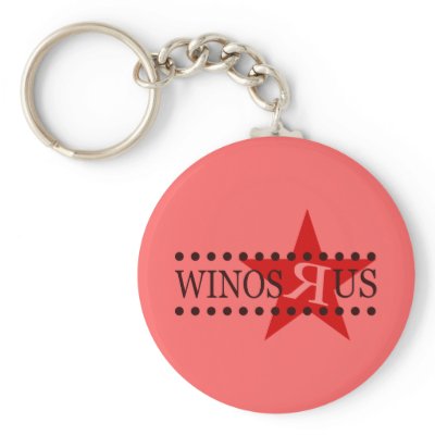Winos R Us (Red) key chains