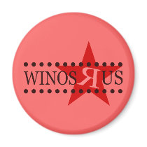 Winos R Us (Red) magnets by stikstikly Winos R Us (Red) magnets