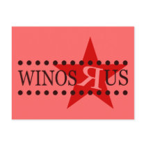 Winos R Us (Red) postcards