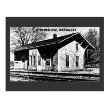 Winslow,Ar Train Depot Postcard