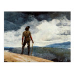 Winslow Homer artwork, The Woodcutter Postcard