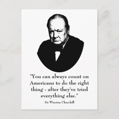Winston Churchill and Funny Quote Postcards by militarycards