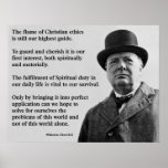 Winston Churchill Christian Print