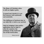 Winston Churchill Christian posters