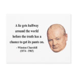 Winston Churchill Quote 11b postcards