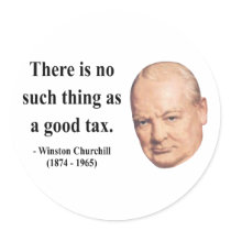 Winston Churchill Quote 14b Round Stickers