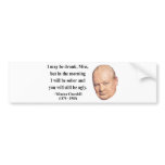 Winston Churchill Quote 2b Bumper Stickers