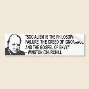 Winston Churchill Quote Bumper Sticker