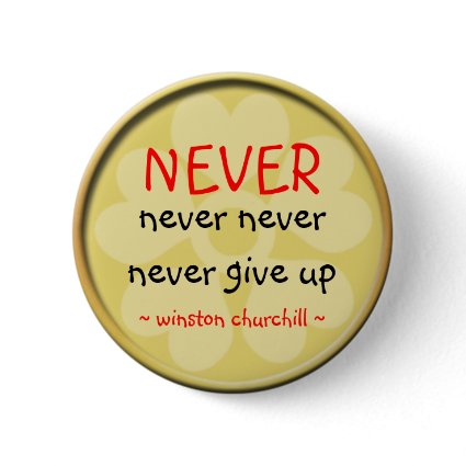 Winston Churchill Quote Button button