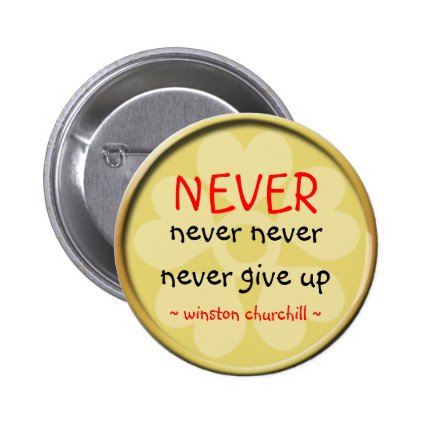 Winston Churchill Quote Button