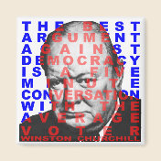 Winston Churchill Quote Magnet
