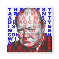 Winston Churchill Quote Magnet