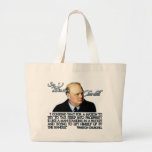 Winston Churchill Quote on Taxation Canvas Bag