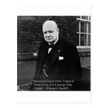 Winston Churchill "Success Never Final" Gifts Postcard
