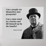 Winston Churchill Tax Quote Posters