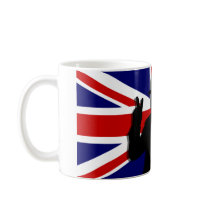 Winston Churchill V for Victory mugs by Funkart Winston Churchill V for Victory mugs