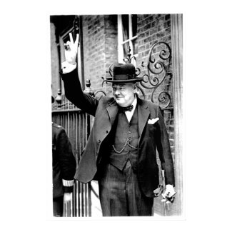 Winston Churchill, V for Victory print