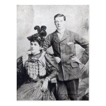Winston Churchill with his mother 2 Postcards