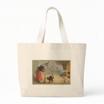 Wintage Halloween Witch, Cat bags