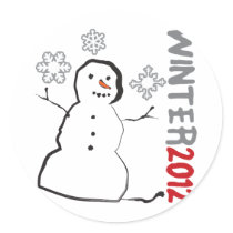 Winter 2012 stickers