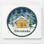 Winter Adirondack Mountain Cabin Mouse Pad