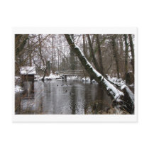 Winter an der Wümme postkarten