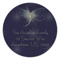 Winter Angel Envelope Seal stickers
