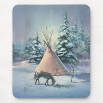 WINTER APPALOOSA by SHARON SHARPE Mouse Mats