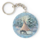 WINTER APPALOOSA TIPI by SHARON SHARPE Key Chain