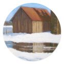 WINTER ART SCENE/BARN AND SILO stickers by joyart WINTER ART SCENE/BARN AND SILO stickers