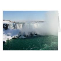 Winter at Niagara Falls Greeting Cards