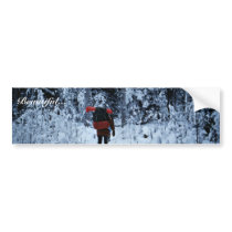 Winter Backpacking at Kenai National Wildlife Refu Bumper Sticker