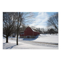 Winter Barn Photo photography