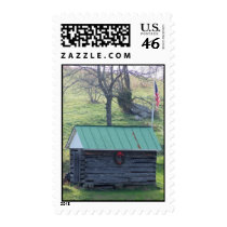 Winter Barn Postage