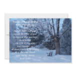 Winter Bench Wedding invitations