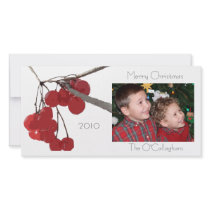 Winter Berry - Photocard Personalized Photo Card