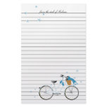 Winter Bicycle Custom Stationery