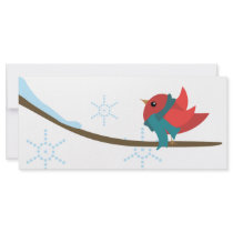 Winter Bird Customized Rack Card