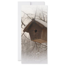 Winter Birdhouse rack cards