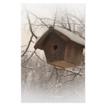 Winter Birdhouse Stationery Paper